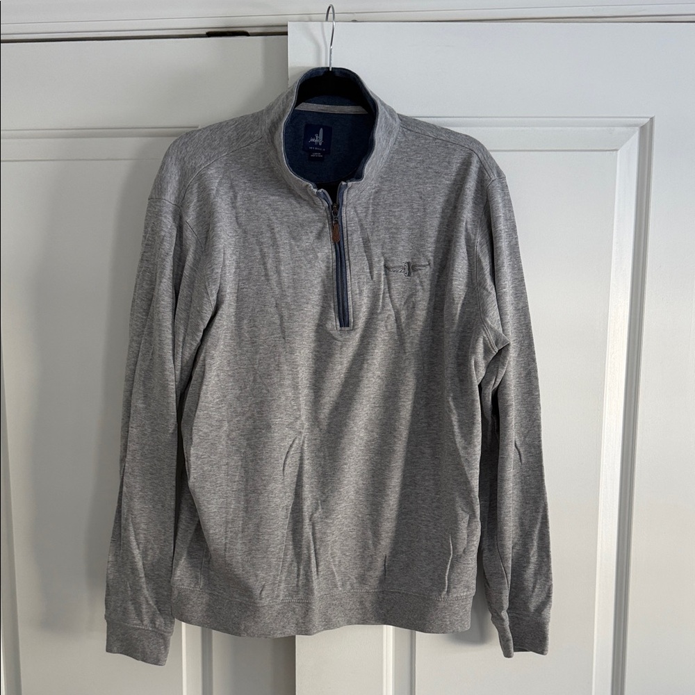 johnnie-O Indianapolis Motor Speedway Heather Gray Quarter-Zip Pullover